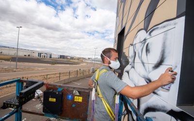 Mural participativo a cargo de Entintarte