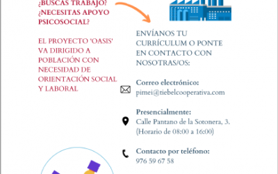 Programa de Empleo ‘OASIS’ (Orientación, Acompañamiento Social, Inserción Sociolaboral)