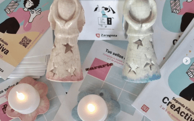Construyendo un ángel navideño con cerámica