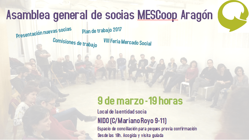 9 de marzo Asamblea General MESCoop Aragón