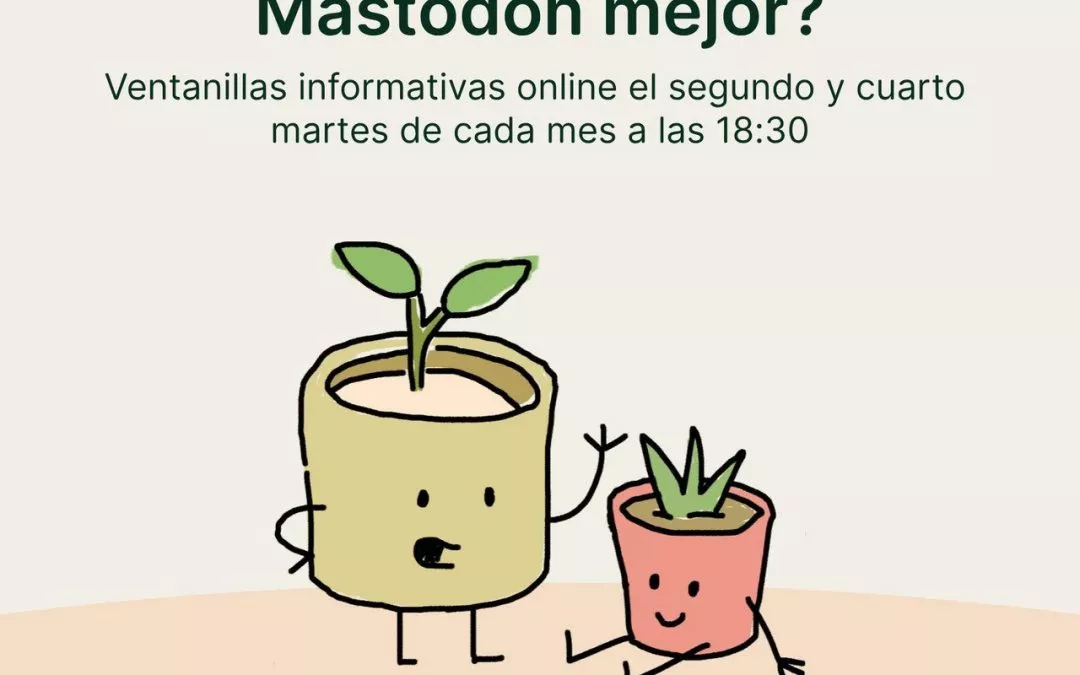 Ventanillas informativas para mudarse a Mastodon